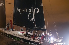 Perpetual LOYAL sails up the Derwent River and wins the 2016 Sydney To Hobart race.
