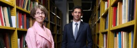 National Library of Australia Director-General Anne-Marie Schwirthlich and chairman Ryan Stokes.