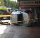 A woman has been critically injured after a car mounted the footpath and struck her in Chatswood.