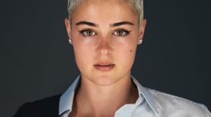 Portrait of plus size model Stefania Ferraro