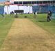 The Pune pitch is drier than a bone.