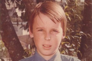 Antony Funnell as a schoolboy in 1978. (Supplied: Antony Funnell)