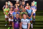 The NRL captains pose for a photograph at the 2017 season launch in Sydney.