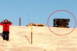 An anti-drone missile system at standing rock