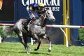 Dwayne Dunn rides Chautauqua in the Rubiton Stakes at Caulfield Racecourse.