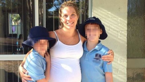 Tara Costigan with her two sons. Image supplied by the Costigan family.