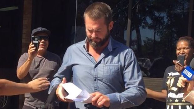 Ben Cousins following a previous court appearance.