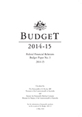 Budget Paper No. 3: Federal Financial Relations