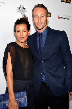 <i>Hawaii Five-0</i> star Alex O’Loughlin and his girlfriend, model Malia Jones, became parents to their son Lion on ...