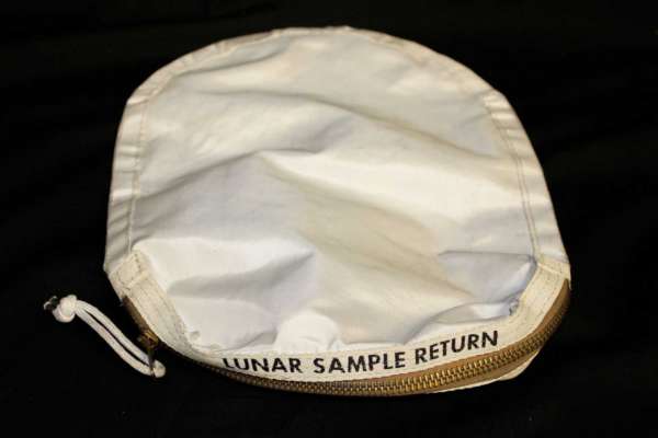 This sample bag of lunar dust from the 1969 moon landing by the Apollo 11 crew was put up for auction in 2015 and bought by a collector in Inverness, Illinois. She sent it to NASA for testing. When NASA did not return it, she sought possession of it through the federal judiciary. On Friday, a district judge in Houston ruled that the bag is hers.  Photo courtesy of Christopher McHugh, attorney for Nancy Carlson.