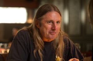 The Age, Spectrum . Lunch with Column. Pic shows Author Tim Winton with Kylie Northover at Pascale Bar and grill. Pic ...