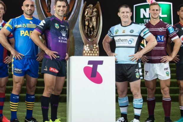 Follow the leader: The 16 captains vying for the premiership. 