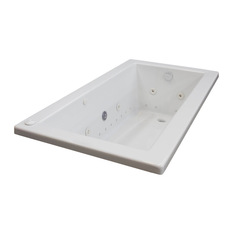 Arista - Bronzino 32 x 72 Rectangular Air & Whirlpool Jetted Drop-In Bathtub Right Drain - Bathtubs