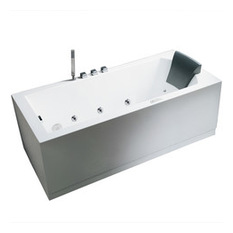 Ariel Platinum - Ariel Platinum 59" Modern Whirlpool Bathtub, 59x30x25, Left - Bathtubs