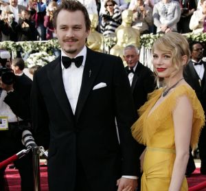 Australian actor Heath Ledger, left, nominated for an Oscar for best actor in a leading role for his work in "Brokeback ...