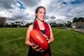 Laura Macdonald was inspired by launch of AFLW to join a football team. 