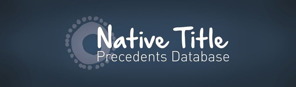 Native Title Precedents Database logo banner