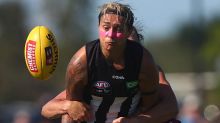 Mowhere to go: It has been a subdued start to the AFLW season for Collingwood star Moana Hope.