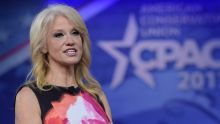 White House counsellor Kellyanne Conway speaks at the Conservative Political Action Conference (CPAC) in Oxon Hill, ...