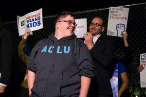 Gavin Grimm, a transgender boy whose suit against the Gloucester County School Board is going before the Supreme Court, ...