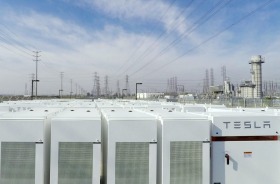 Tesla battery packs at Southern California Edison's Mira Loma substation are capable of powering roughly 15,000 homes ...