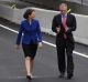 NSW Premier Gladys Berejiklian and Federal Urban Infrastructure Minister Paul Fletcher opening an early section of ...