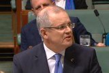 Federal Treasurer Scott Morrison delivering the 2016 budget.