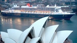 Queen Mary 2 in Sydney on February 25, 2017.