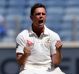 Steve O'Keefe celebrates the dismissal of Ajinkya Rahane.