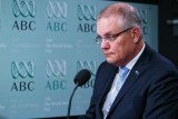 Scott Morrison in the ABC radio studio