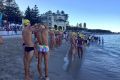 The weather conditions were perfect for this year's Rottnest Channel Swim this morning.