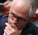 Prime Minister Malcolm Turnbull during a suspension of standing orders at Parliament House in Canberra on Monday 27 ...