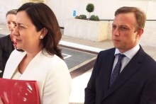 Premier Annastacia Palaszczuk and Environment Minister Steven Miles