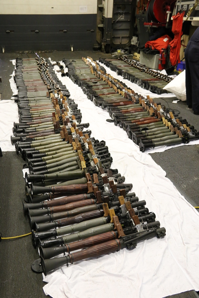 200 RPG launchers as part of the seizure. US Navy Photo