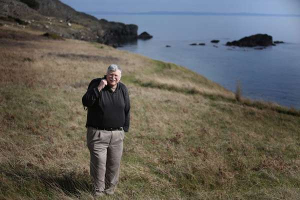 Joel Connelly is shown on Lopez Island as the San Juan Islands National Monument is celebrated on Monday, April 1, 2013.