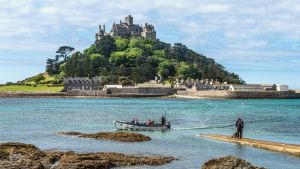 St Michael's Mount, Cornwall:  A medieval abbey-fortress.
