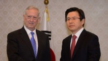 James Mattis met with South Korean acting President Hwang Kyo-ahn