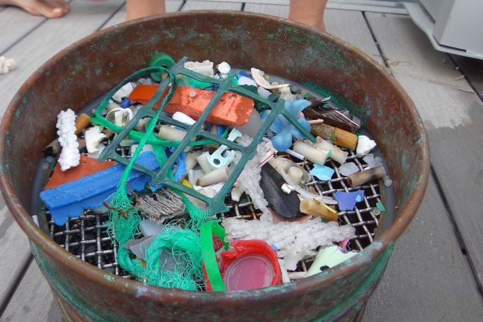 Plastic collected off coast of the Canary Islands