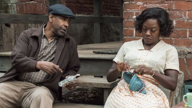 Leading chances for a best actor and actress double: Denzel Washington and Viola Davis in <i>Fences</i>.