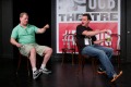 Matt Besser and Ian Roberts perform at New York's The Upright Citizens Brigade Theatre. 