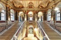 Staircases in the grand Kunsthistorisches Museum (Museum of Fine Arts), Vienna.