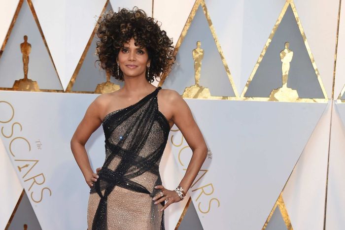 Halle Berry on the Oscars red carpet