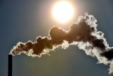 Smoke rises from chimney