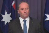 Barnaby Joyce makes free range egg joke