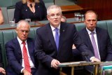 Federal Treasurer Scott Morrison delivers the budget