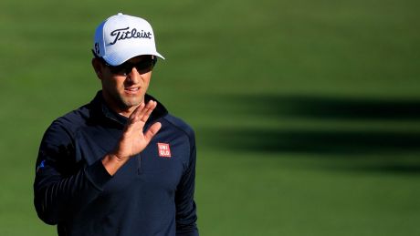 Adam Scott was well back from leader Rickie Fowler.