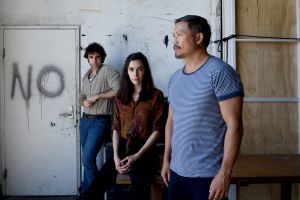 Mark Leonard Winter, Geraldine Hakewill and Jason Chong star in the Sydney Theatre Company production of "Chimerica".