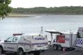 An air and water search has continued at Lake Wivenhoe on Monday, after a man failed to resurface on Sunday morning.