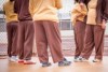 Five women standing together inside the Eastern Goldfields Regional prison in Kalgoorlie-Boulder