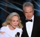 And the winner isn't: Faye Dunaway, left, and Warren Beatty present the award for best picture to the wrong film.